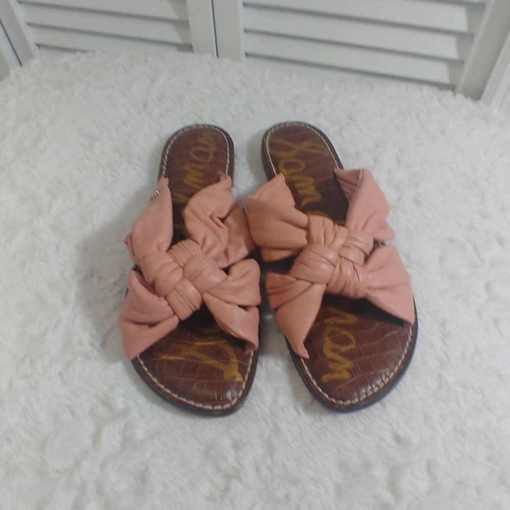 Pink Leather Sandals by Sam Edelman size 8m new